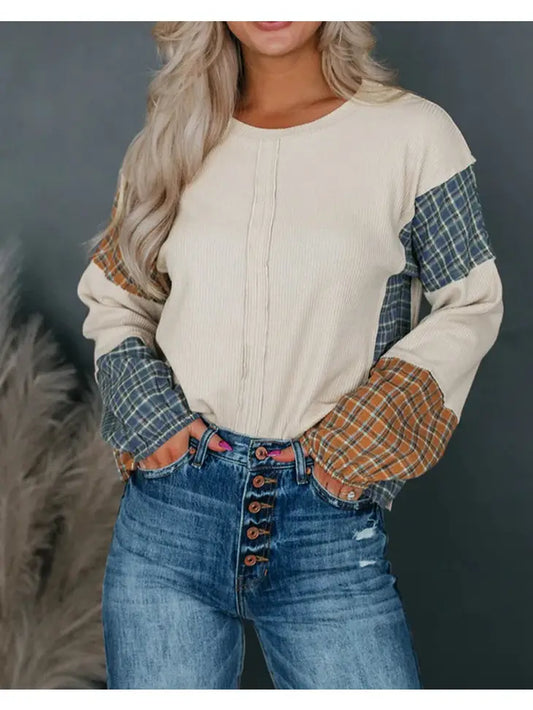 Mad about Plaid Colorblock Shirt