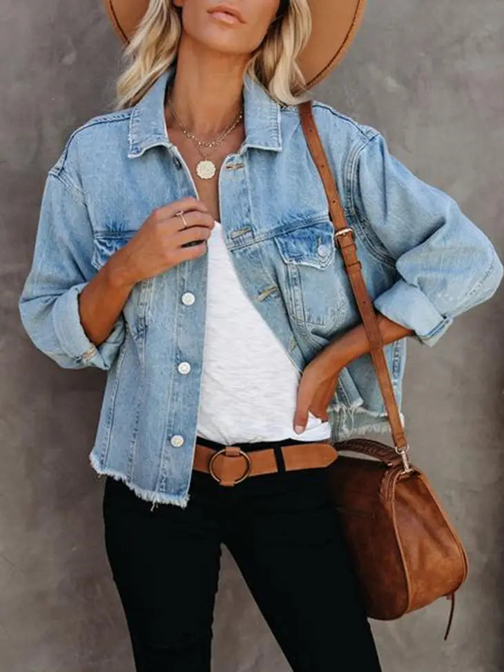 Frayed Denim Jacket