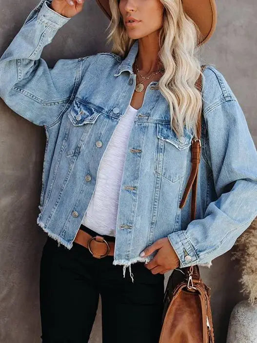 Frayed Denim Jacket